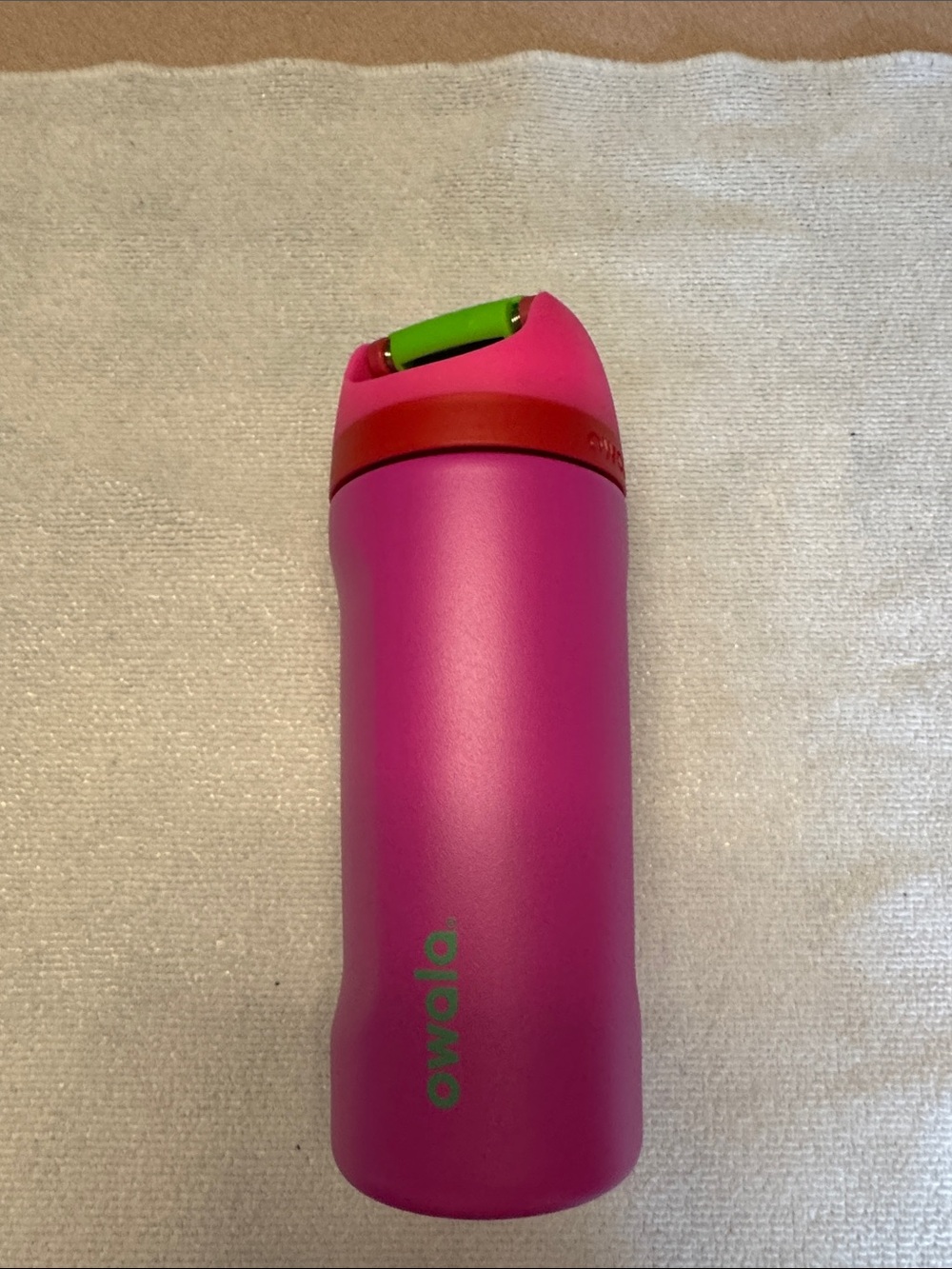 Owala Pink Stainless Steel Travel Bottle with Flip Lid